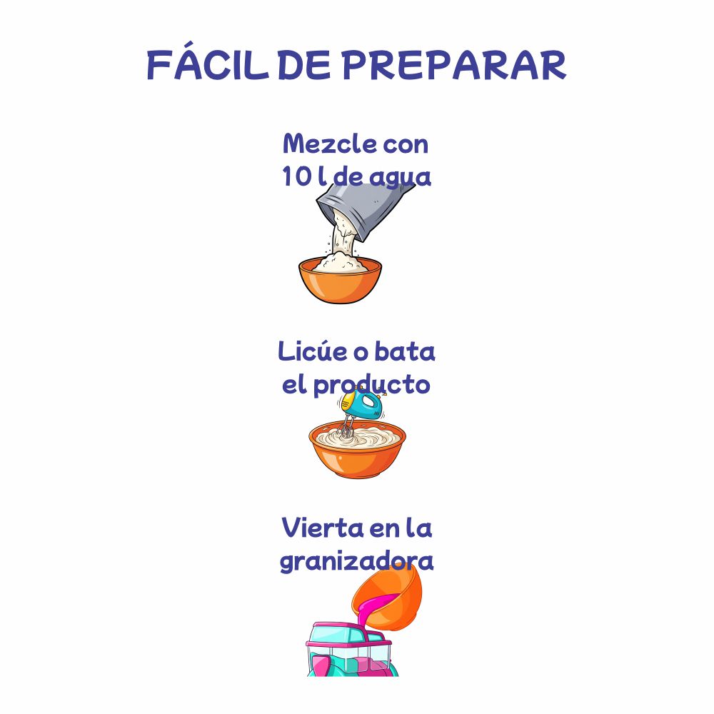 preparacion granizadas