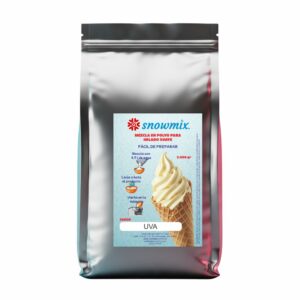 mezcla de helado suave de uva snowmix